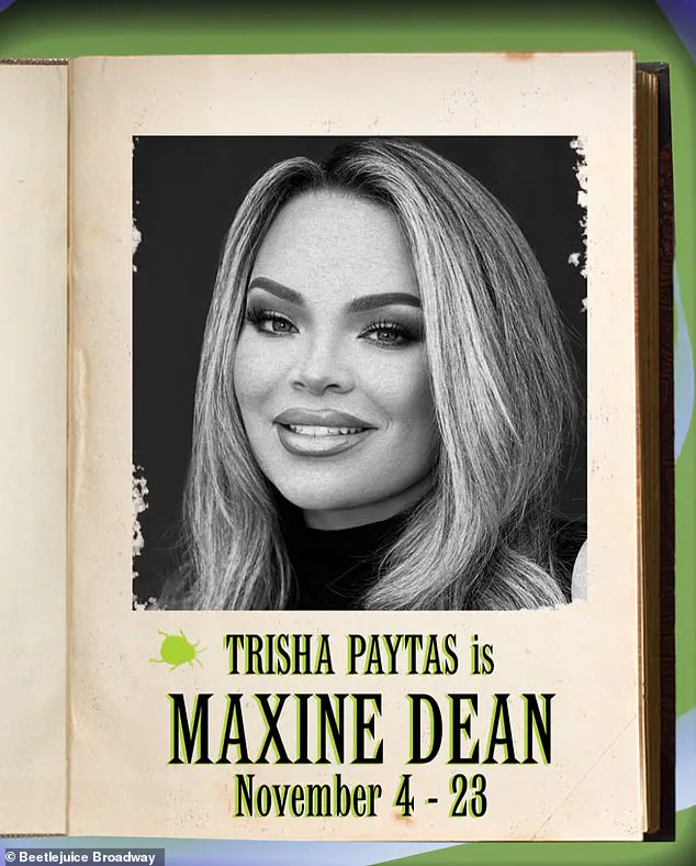 Trisha Paytas to Make Broadway Debut in Beetlejuice as Maxine Dean