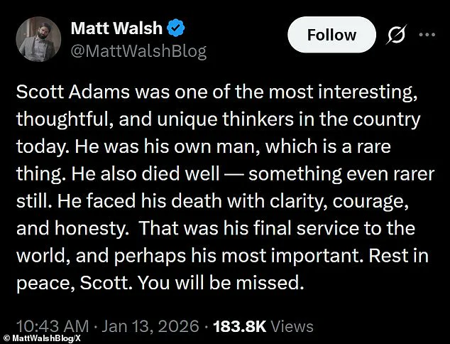 Exclusive Insights: Trump Honors Scott Adams as 'Great Influencer' in Oval Office Tribute