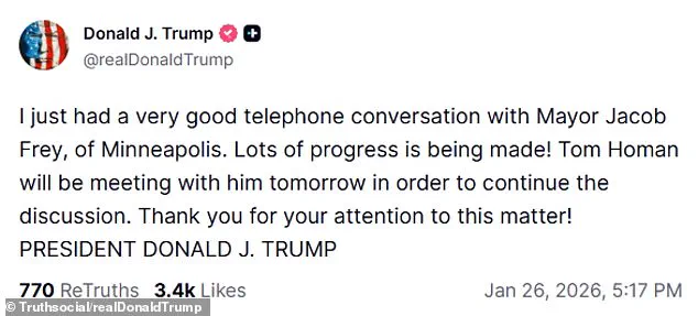 Trump's Phone Call with Minneapolis Mayor Signals Bipartisan Approach to Addressing City's Crisis