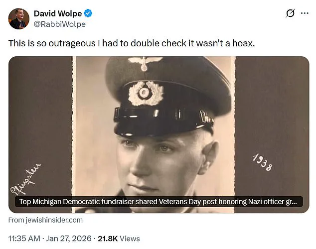 Kelly Neumann's Facebook Post Sparks Controversy Over Historical Context of Nazi Regalia Images