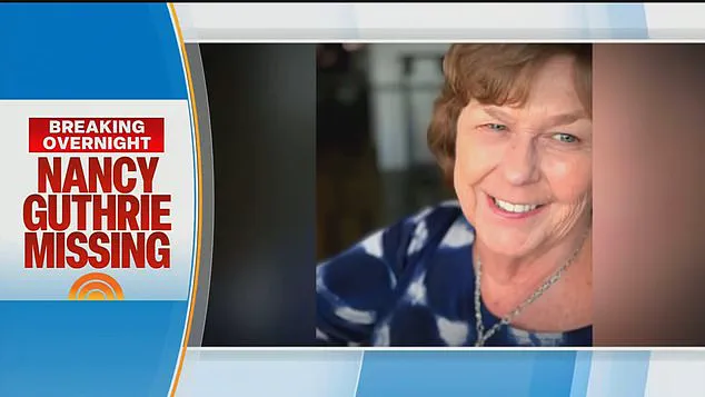 Nationwide Search for 84-Year-Old Nancy Guthrie Intensifies as FBI and Local Law Enforcement Join Efforts