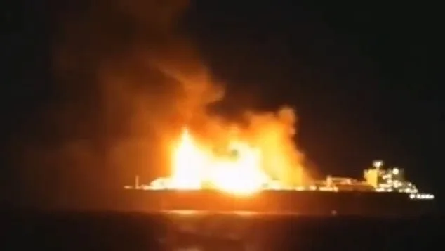 Drone Attack Engulfs Russian Oil Tanker Arctic Metagaz in Mediterranean, Sparks Global Concern