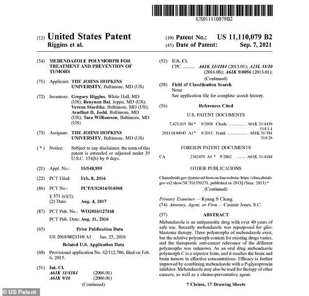 Declassified CIA Documents Reveal 60-Year-Old Cancer Breakthrough Linked to Mebendazole Patent