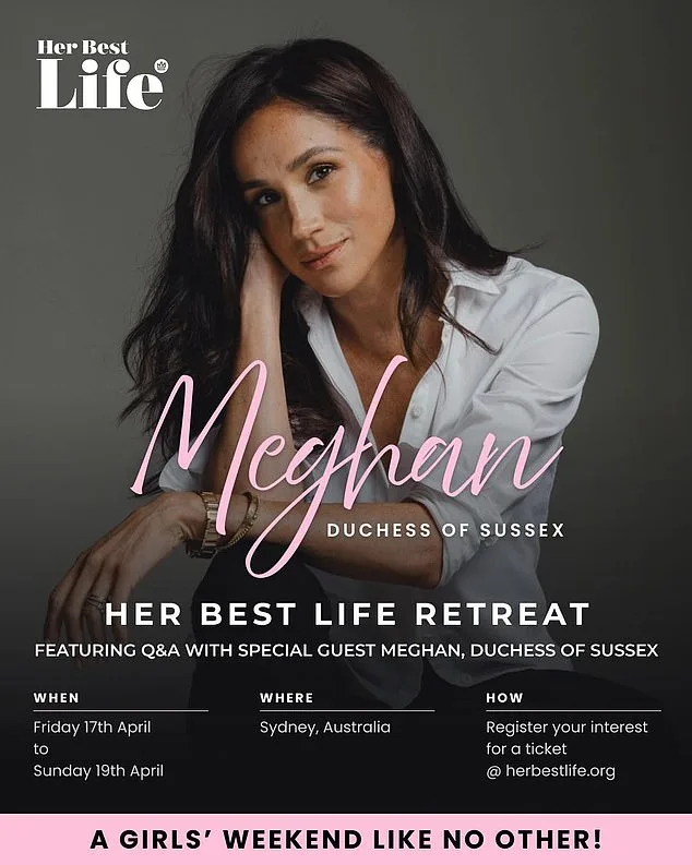 Meghan Markle's Controversial Sydney Retreat Sparks Claims of Exploiting Royal Past for Profit