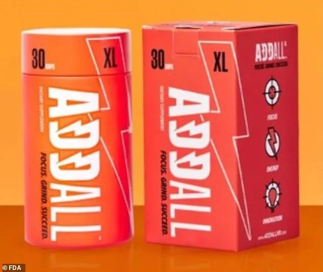FDA Alerts: Dangerous Addall Supplements Containing Illegal Ingredients.