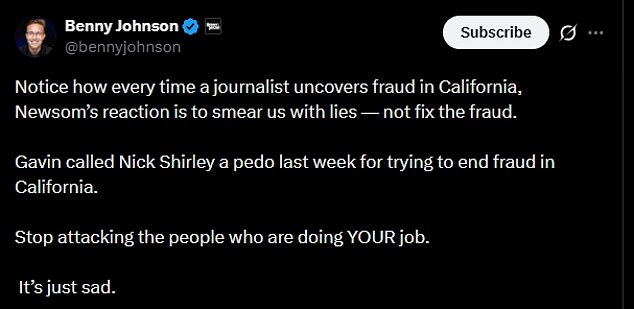 Newsom's Office Accuses Critic of Grindr Use Amid Corruption Allegations
